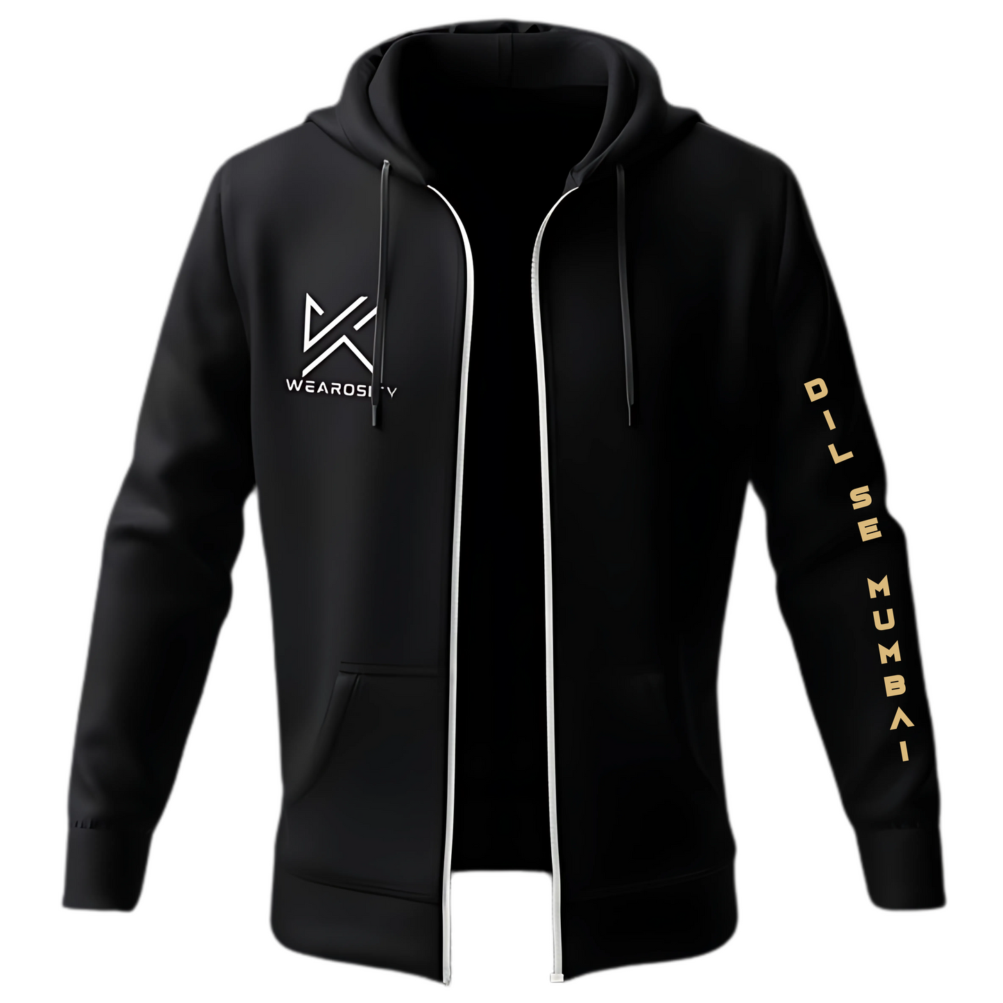 Paltan - Mumbai Black Zip Hoodies