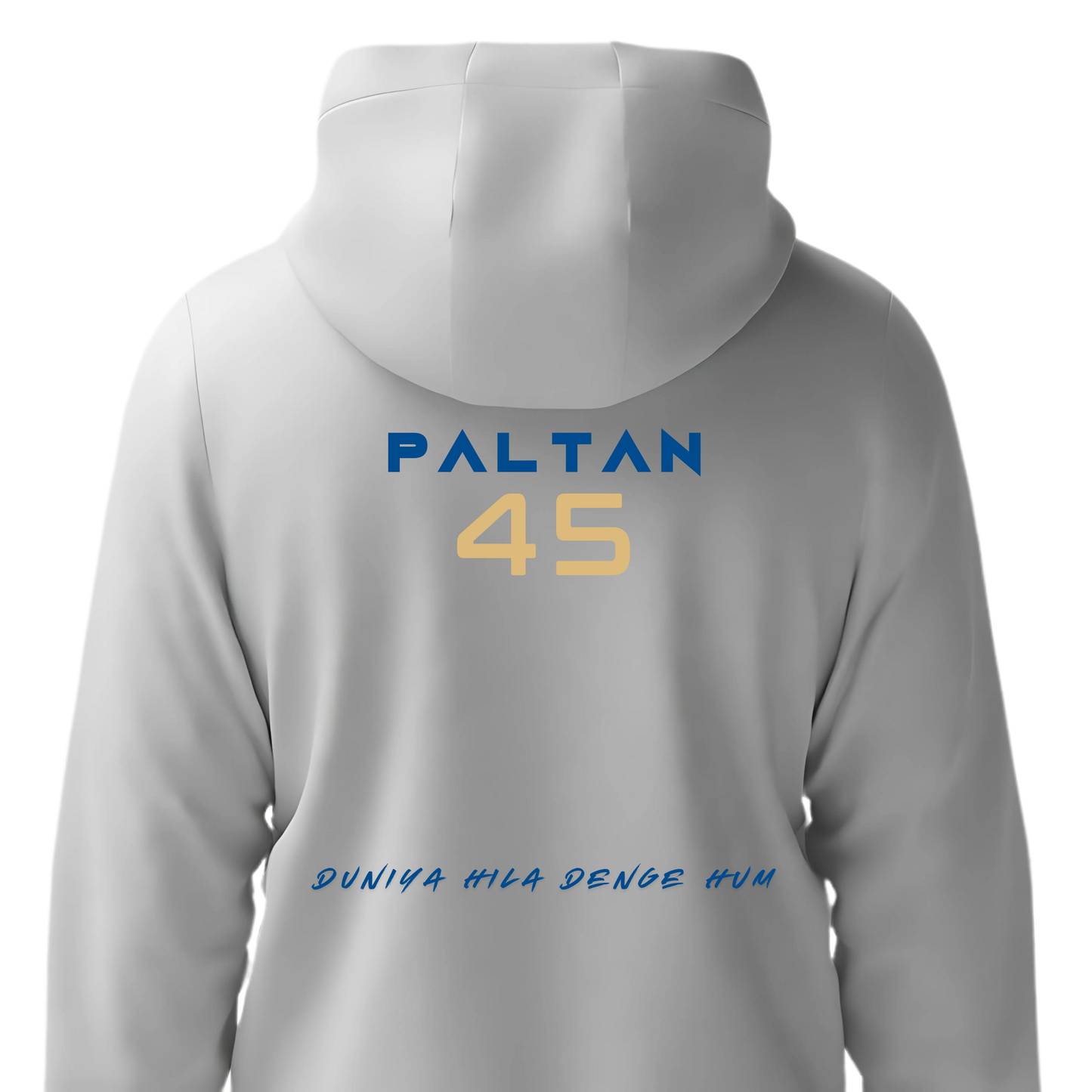 Paltan - Mumbai White Zip Hoodies