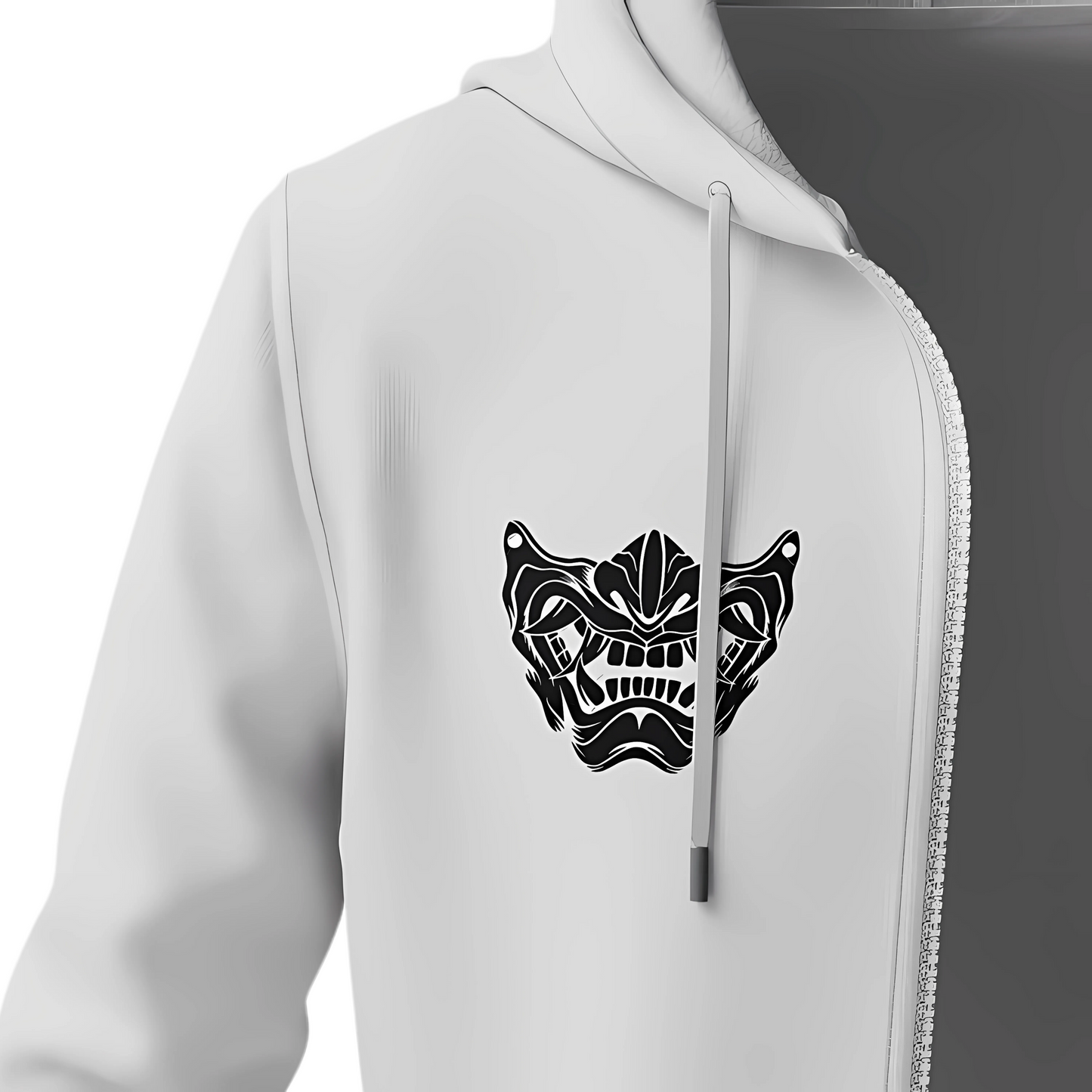 Ghost Zipper Hoodie