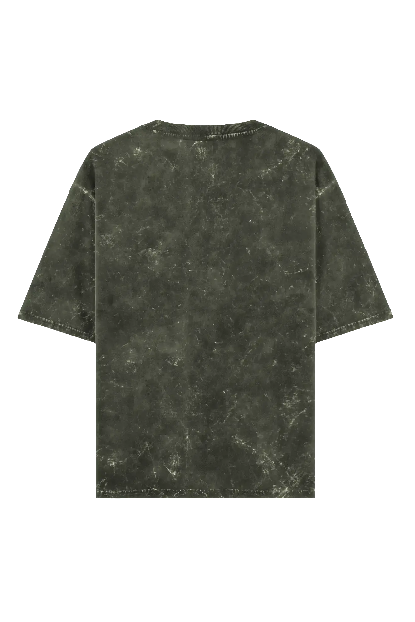 Oversized Acid Washed Olive green Tees
