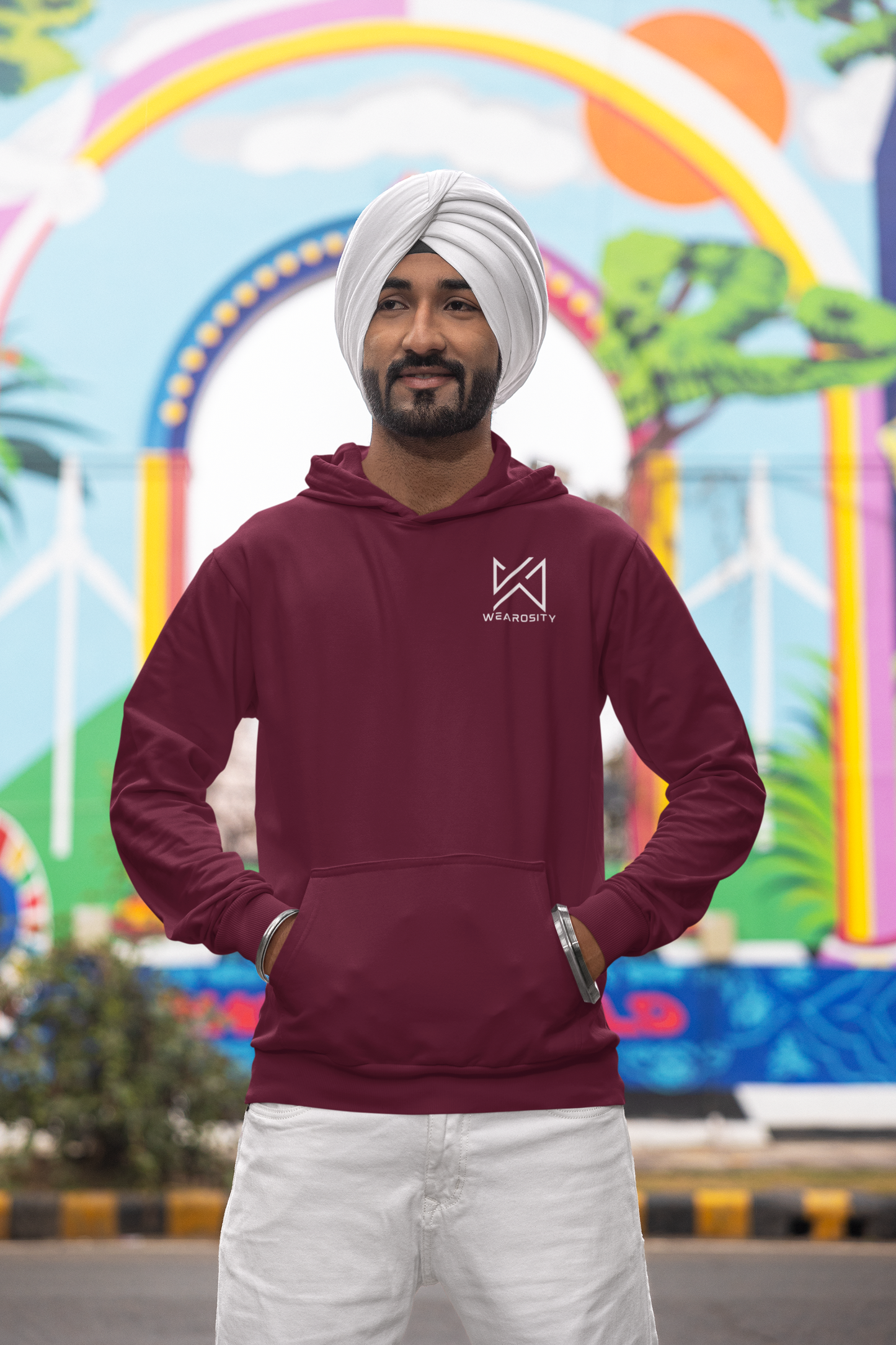 Oversized Heavy Maroon Hoodies