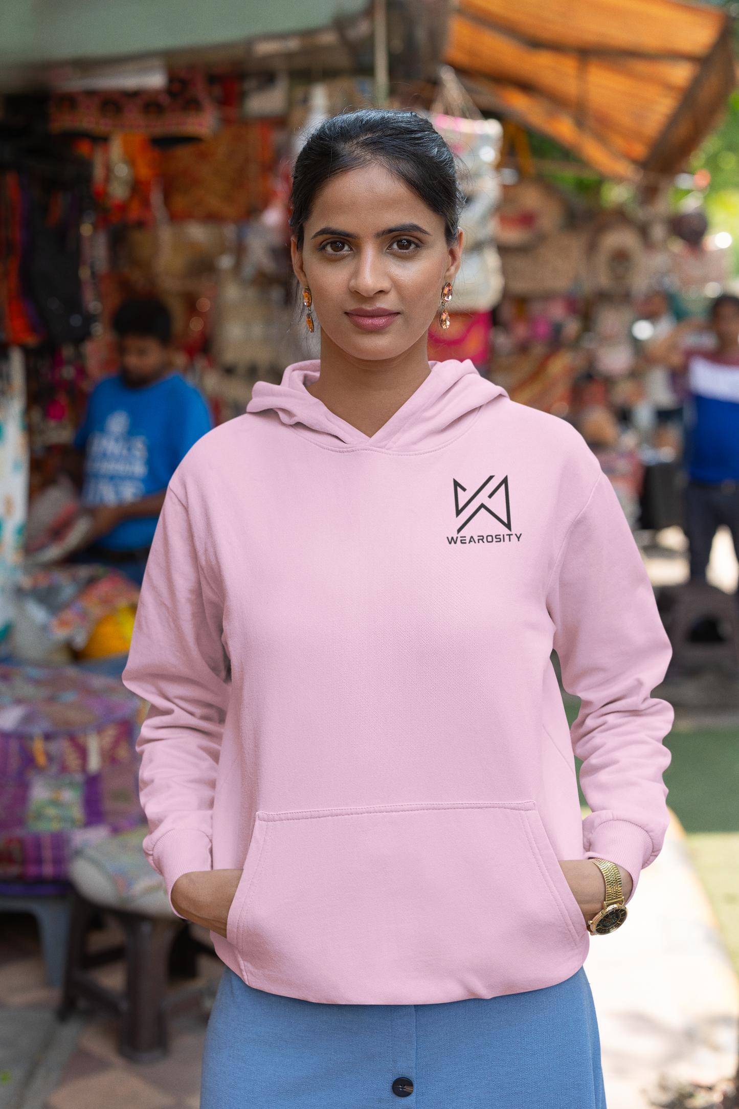 Oversized Heavy Baby pink Hoodies