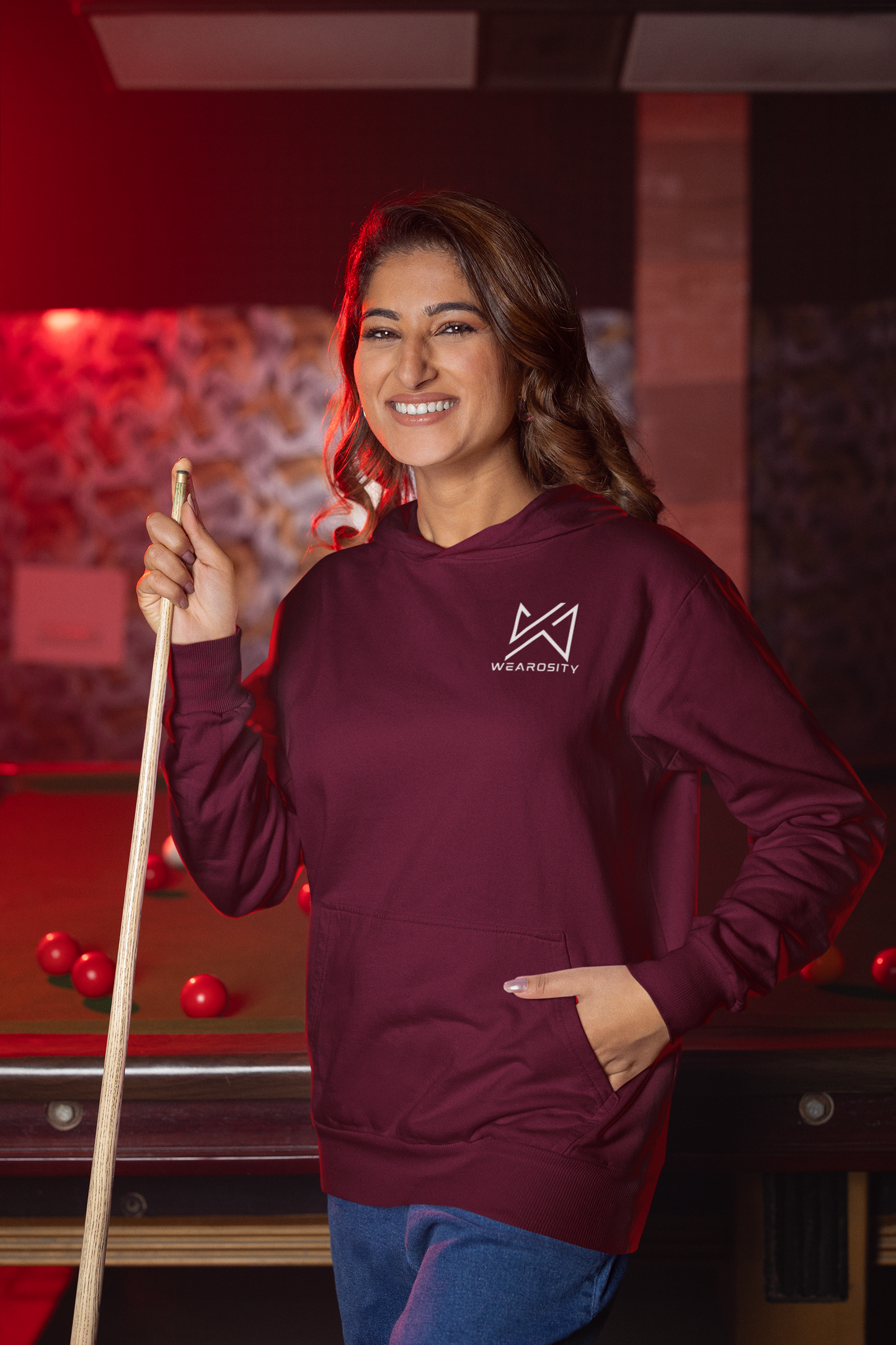Oversized Heavy Maroon Hoodies