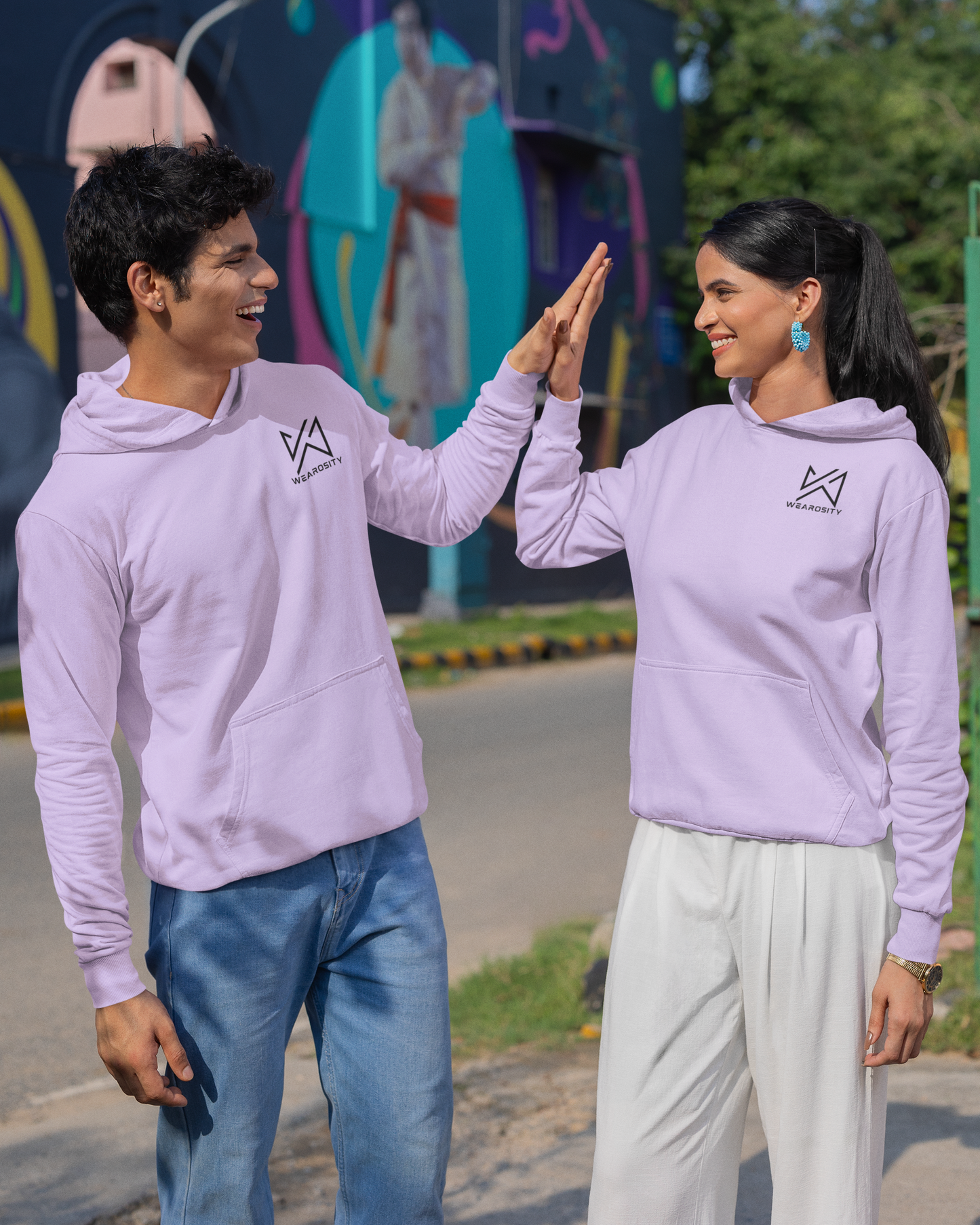 Oversized Heavy Lavender Hoodies