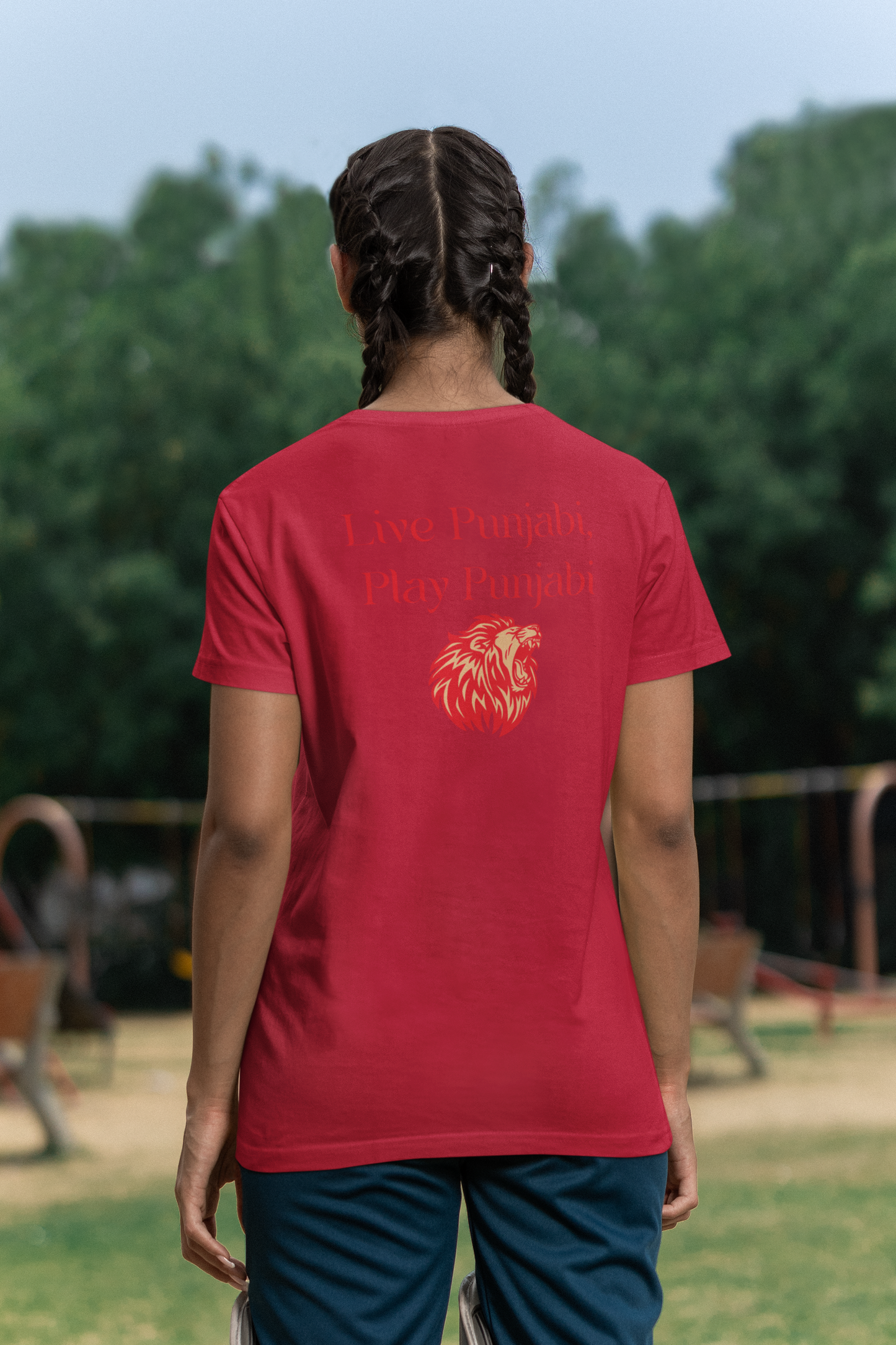 Live Punjabi Play Punjabi Round Neck T Shirt