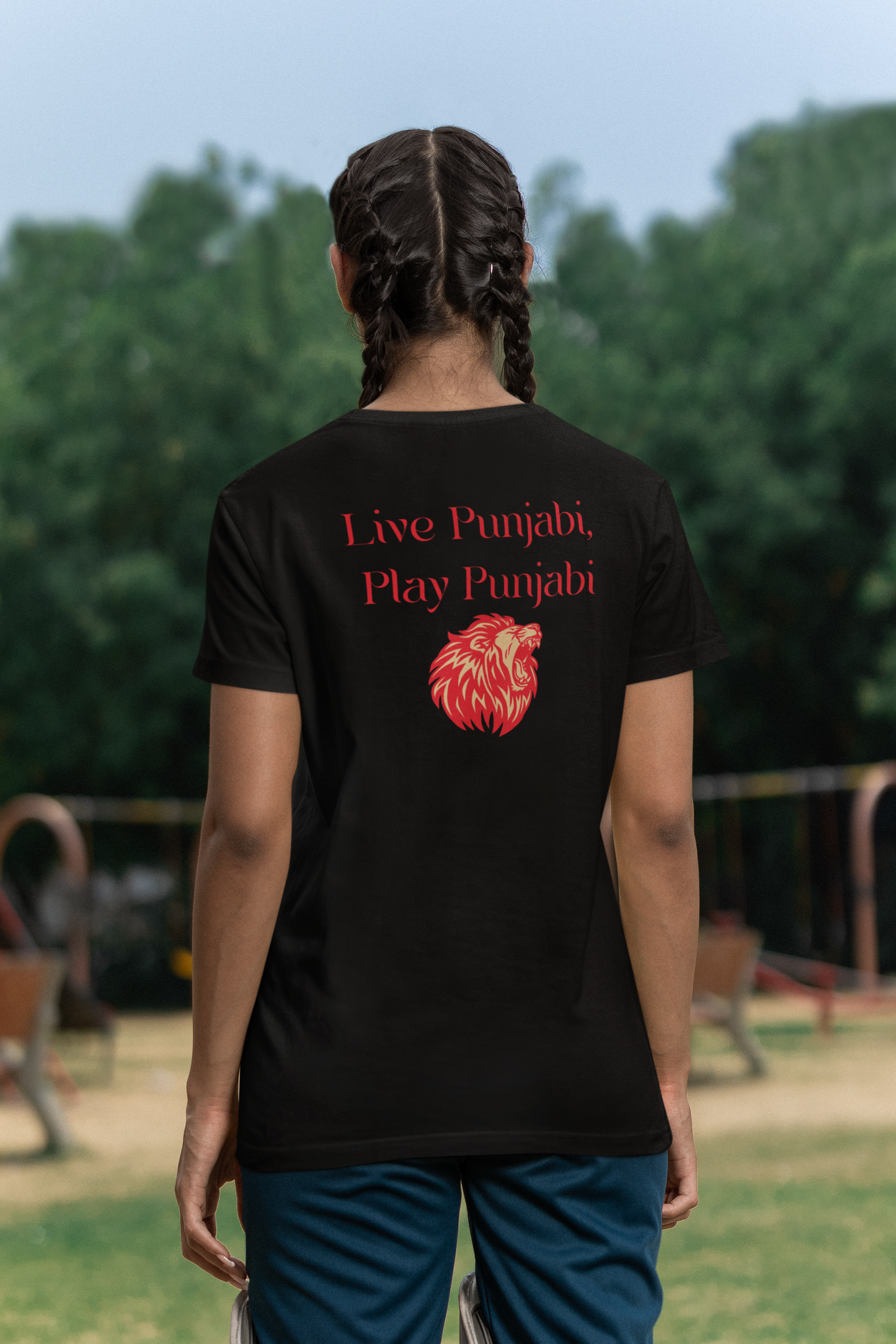 Live Punjabi Play Punjabi Round Neck T Shirt