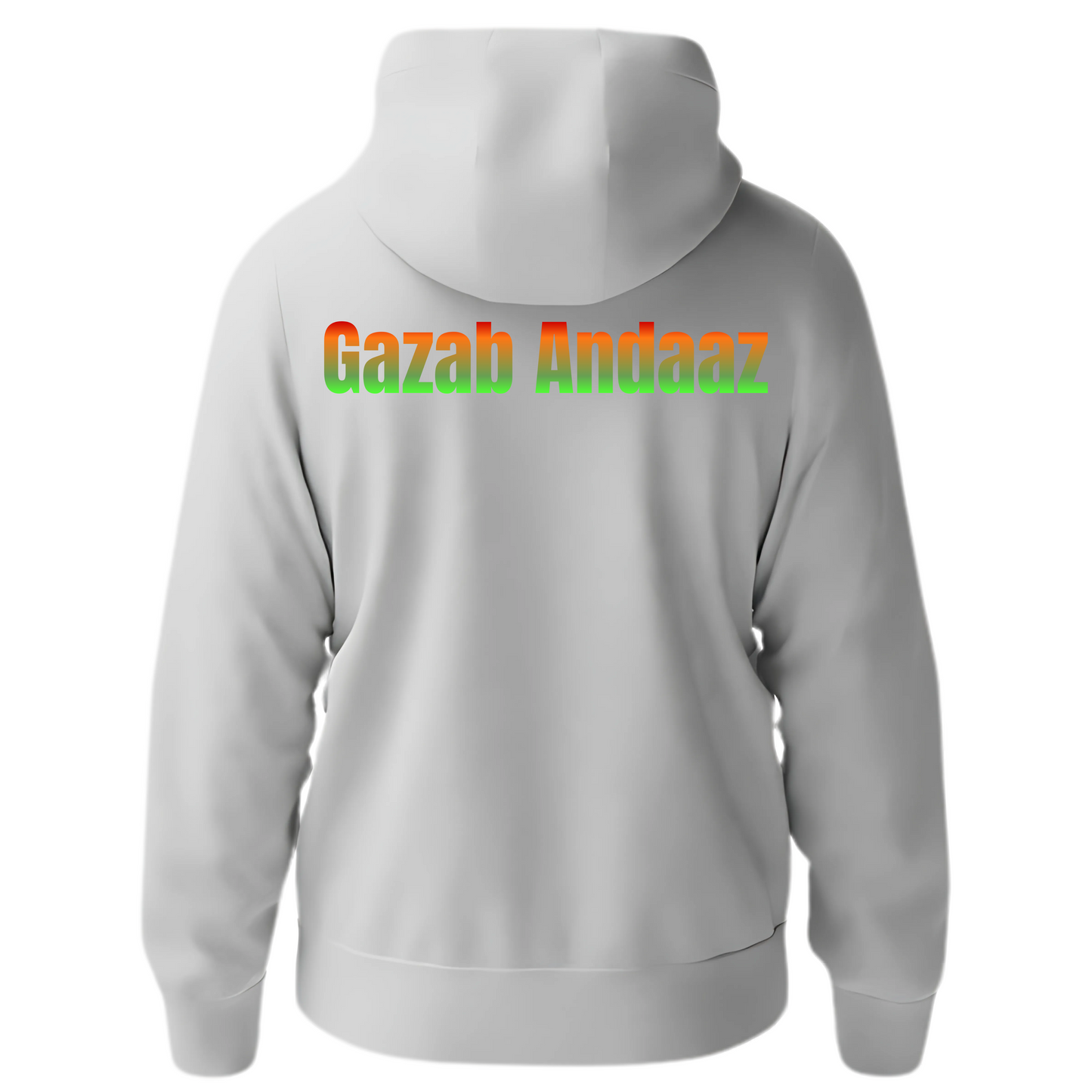Gazab Andaaz- Lucknow White Zip Hoodies