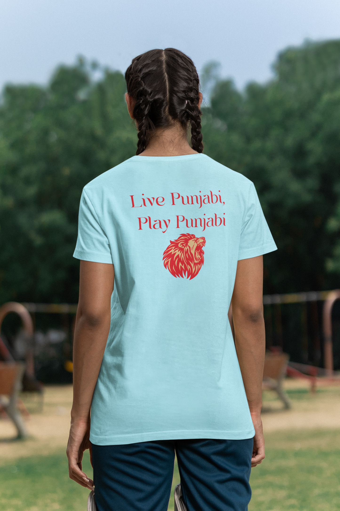 Live Punjabi Play Punjabi Round Neck T Shirt