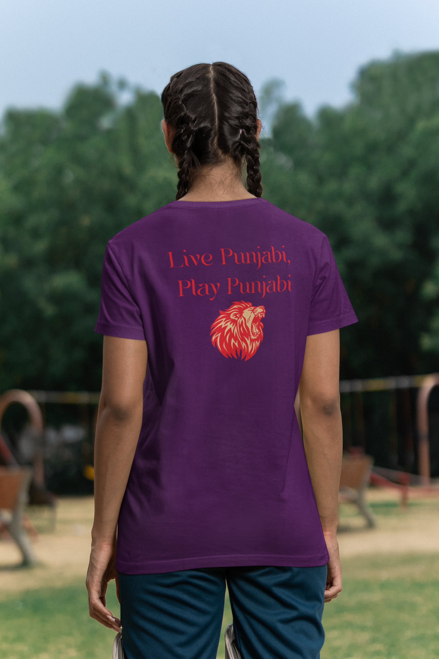 Live Punjabi Play Punjabi Round Neck T Shirt