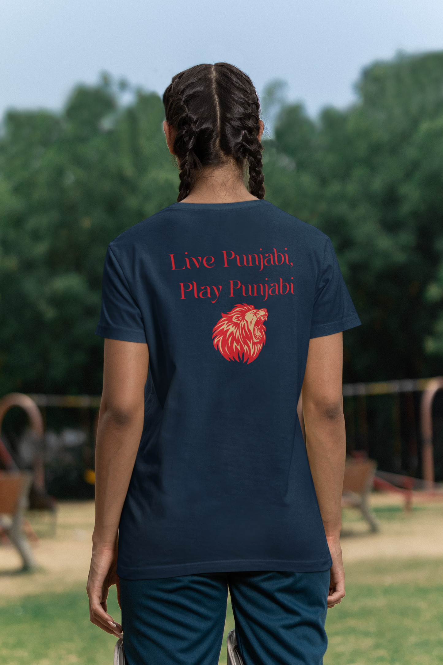 Live Punjabi Play Punjabi Round Neck T Shirt
