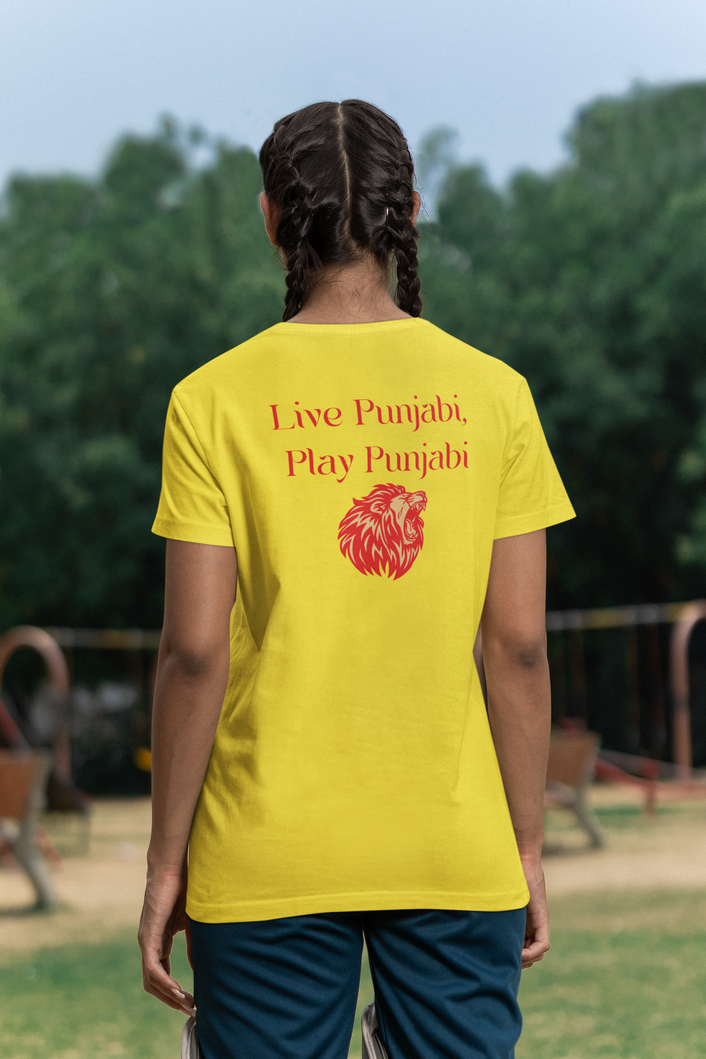 Live Punjabi Play Punjabi Round Neck T Shirt