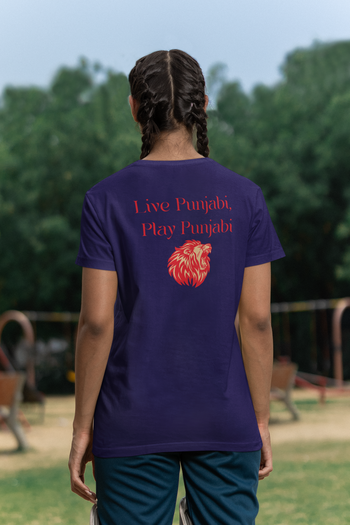 Live Punjabi Play Punjabi Round Neck T Shirt