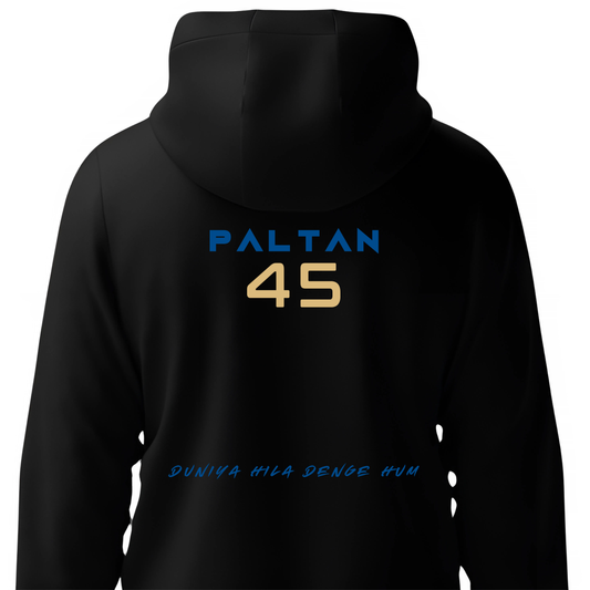 Paltan - Mumbai Black Zip Hoodies
