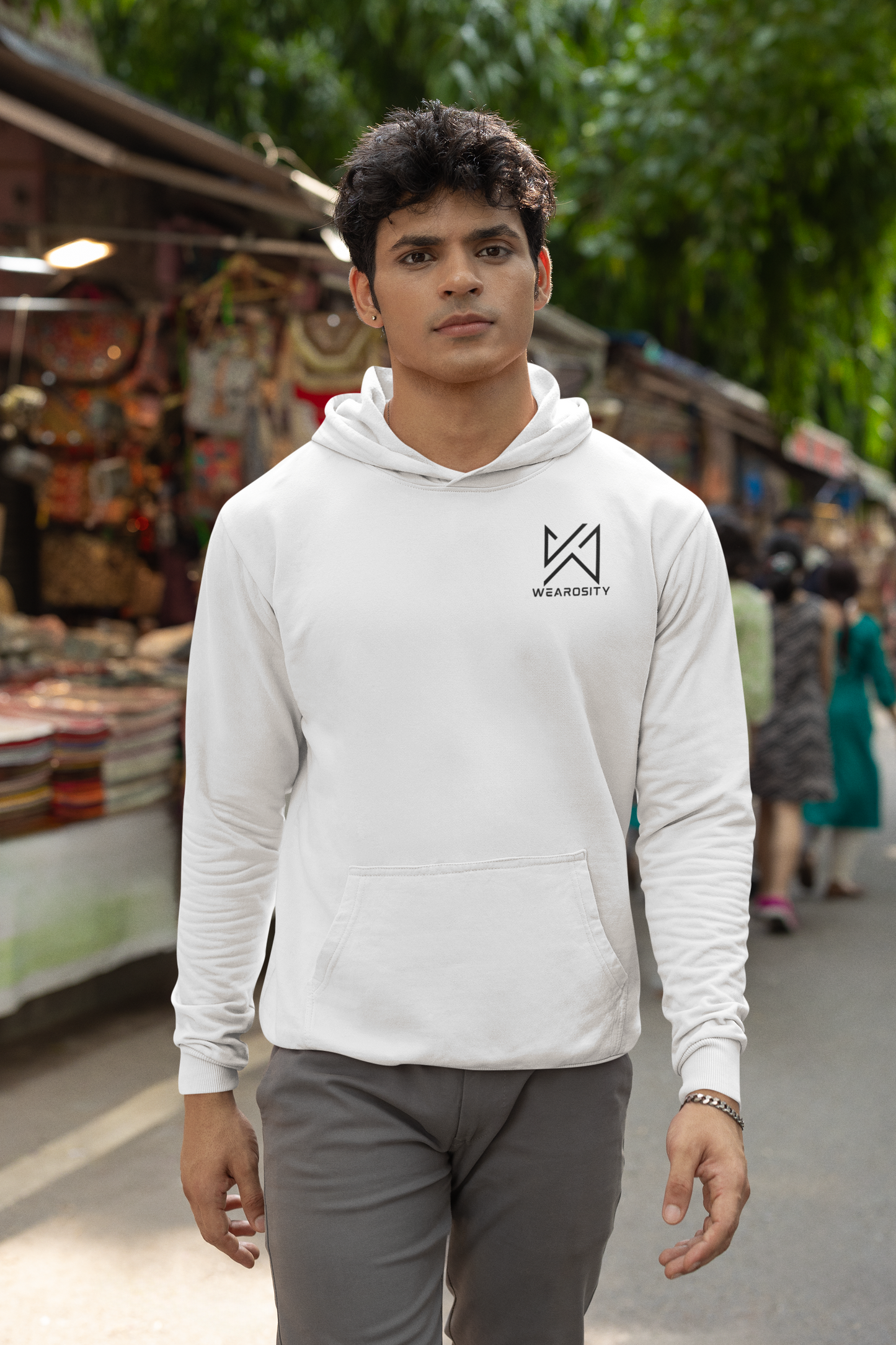 Oversized Heavy White Hoodies
