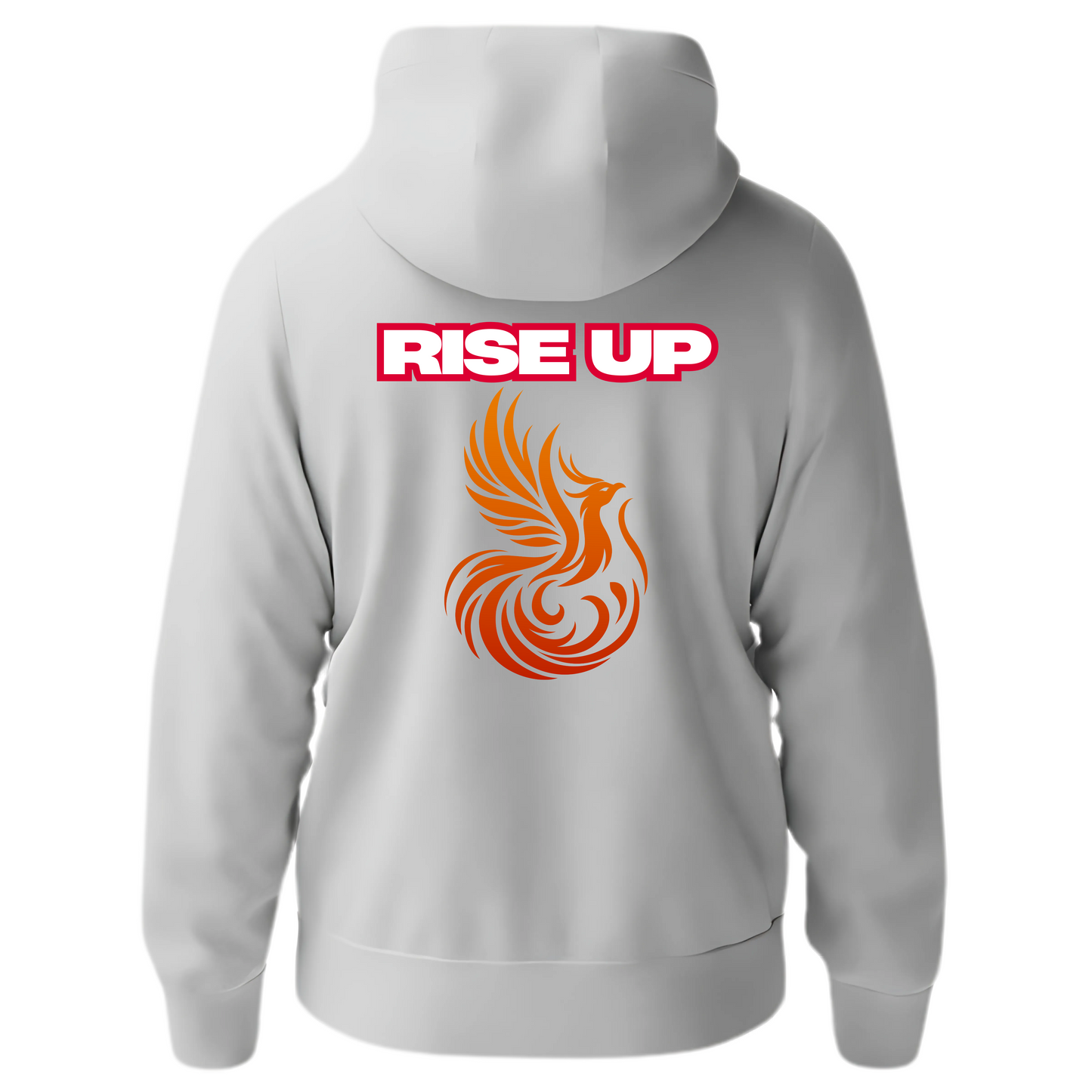 Rise Up- Hyderabad White Zip Hoodies