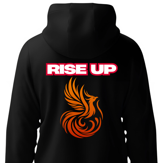 Rise Up- Hyderabad Black Zip Hoodies
