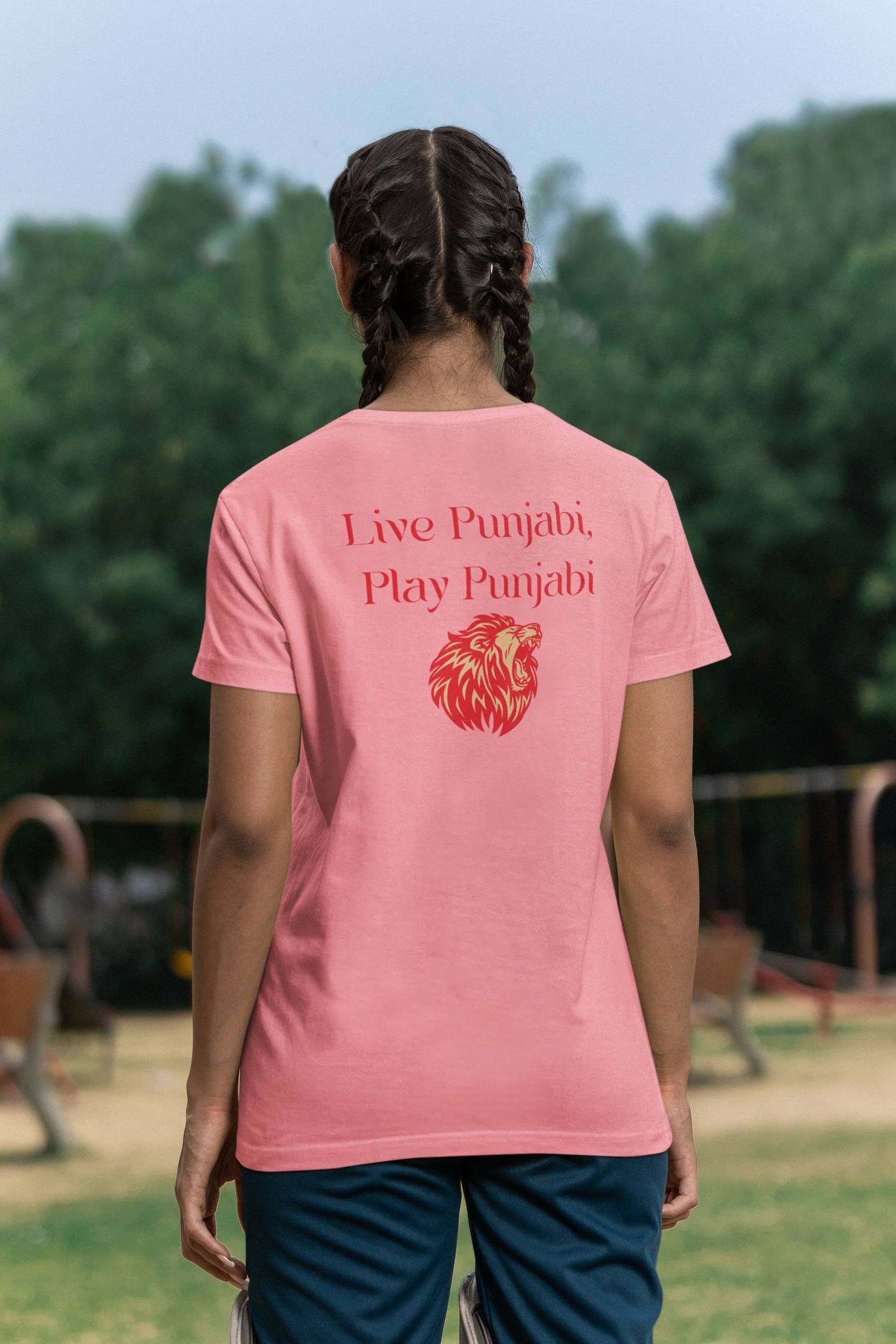 Live Punjabi Play Punjabi Round Neck T Shirt